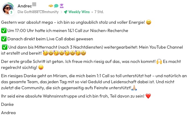 Kundenfeedback Gottlebe