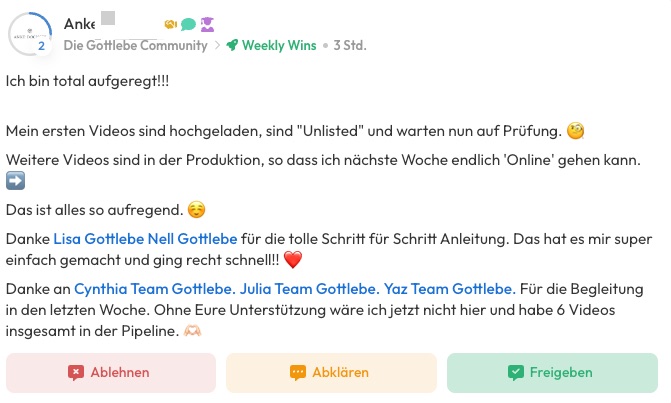 Kundenfeedback Gottlebe