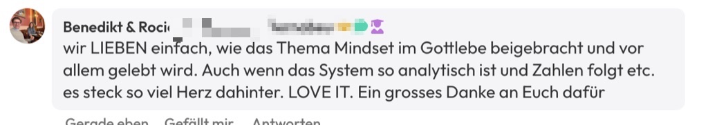 Kundenfeedback Gottlebe