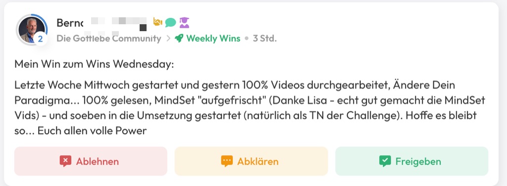 Kundenfeedback Gottlebe