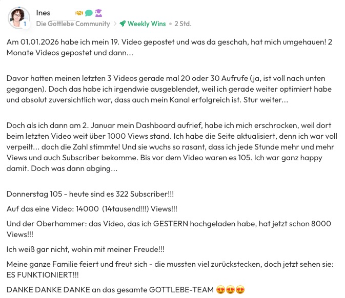 Kundenfeedback Gottlebe