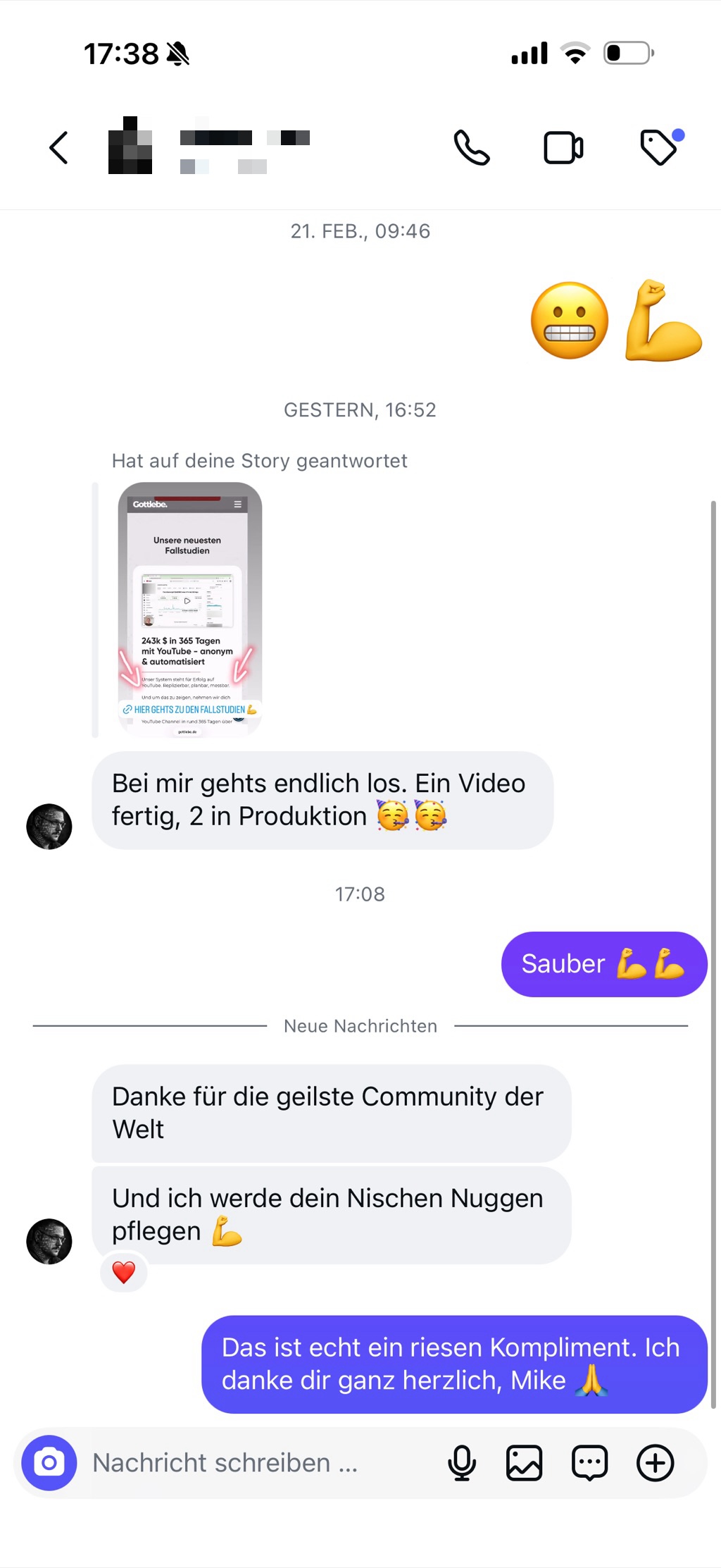 Kundenfeedback Gottlebe