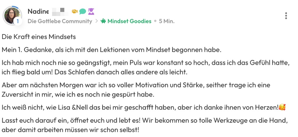 Kundenfeedback Gottlebe