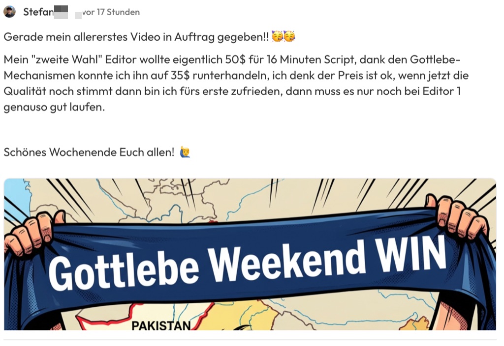 Kundenfeedback Gottlebe