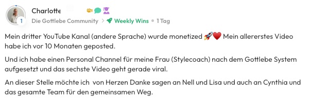 Kundenfeedback Gottlebe