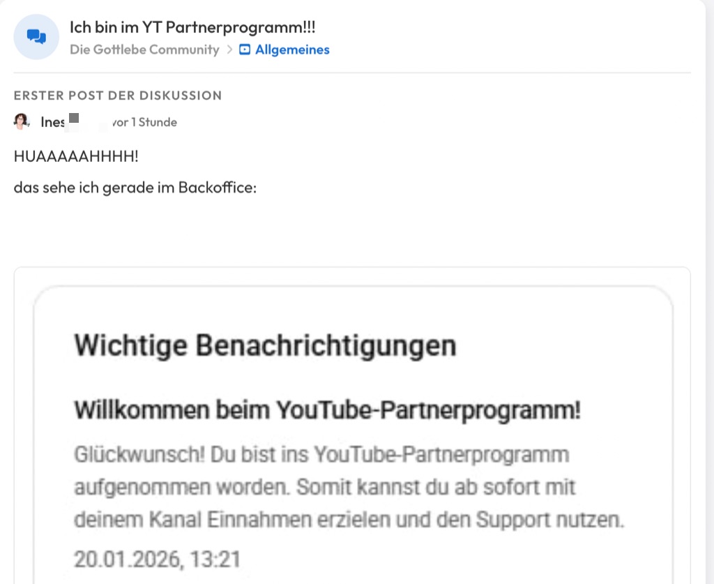 Kundenfeedback Gottlebe