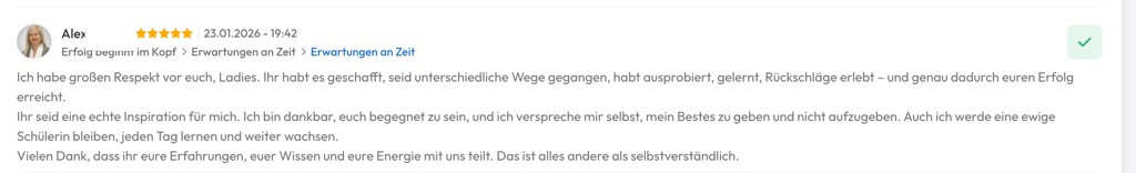 Kundenfeedback Gottlebe