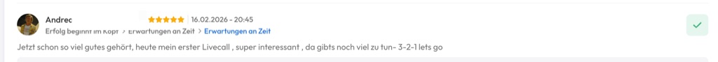 Kundenfeedback Gottlebe