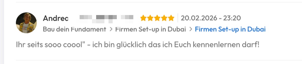 Kundenfeedback Gottlebe