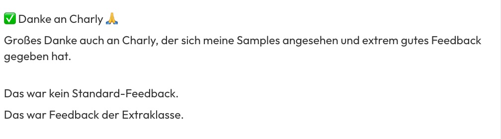 Kundenfeedback Gottlebe