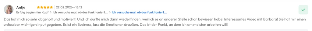 Kundenfeedback Gottlebe