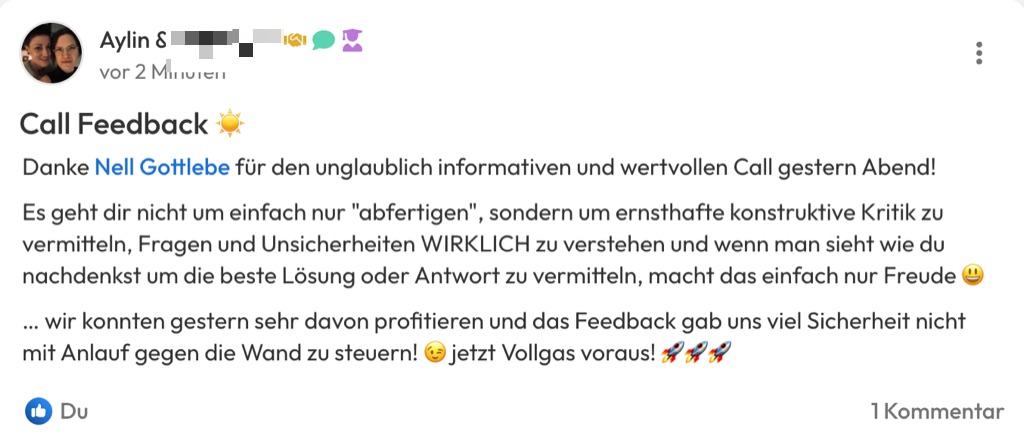 Kundenfeedback Gottlebe
