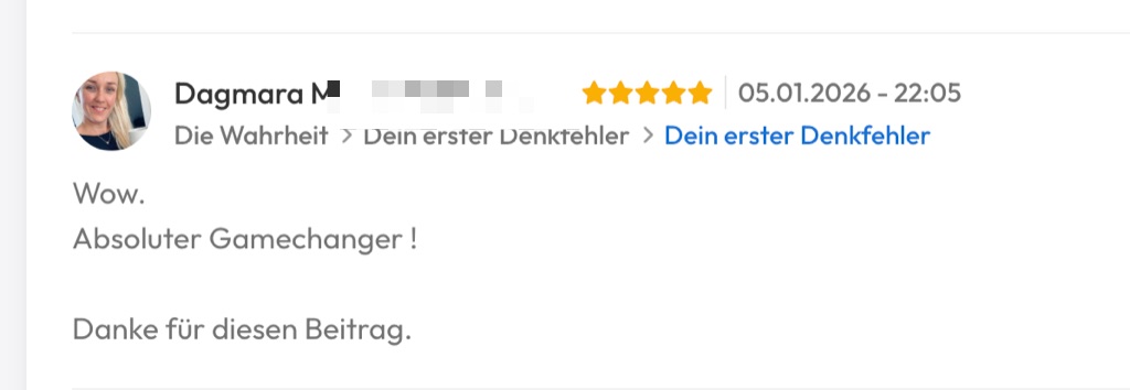 Kundenfeedback Gottlebe