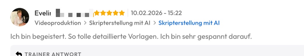 Kundenfeedback Gottlebe