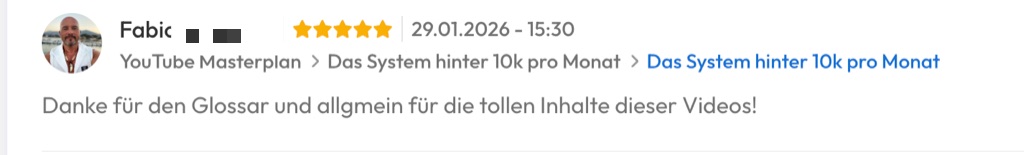Kundenfeedback Gottlebe