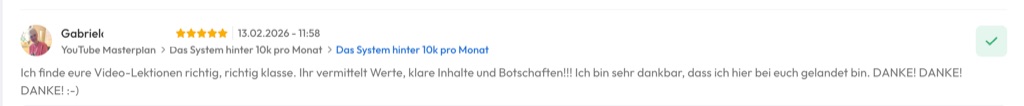 Kundenfeedback Gottlebe
