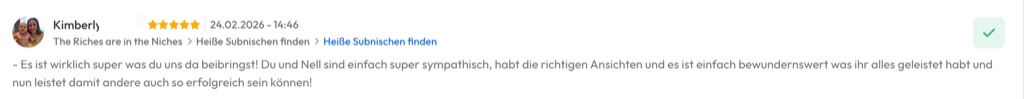 Kundenfeedback Gottlebe