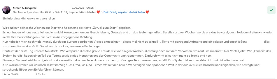 Kundenfeedback Gottlebe