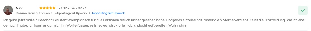Kundenfeedback Gottlebe