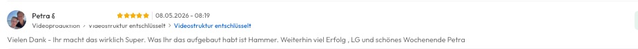 Kundenfeedback Gottlebe