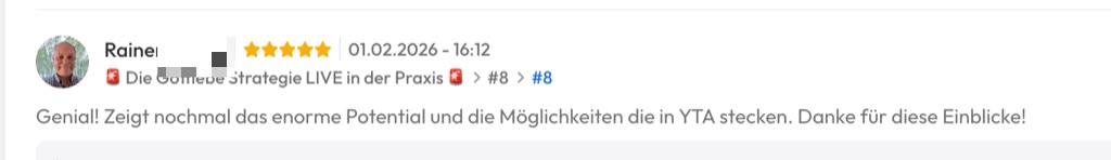 Kundenfeedback Gottlebe