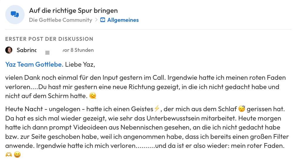 Kundenfeedback Gottlebe