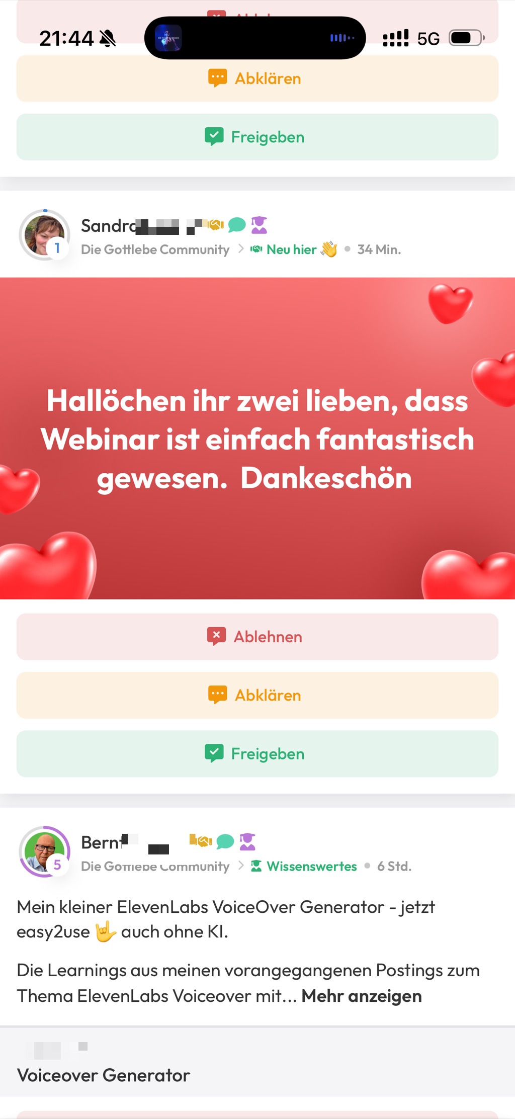 Kundenfeedback Gottlebe