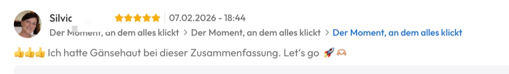 Kundenfeedback Gottlebe