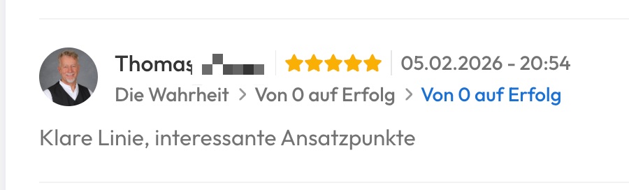 Kundenfeedback Gottlebe