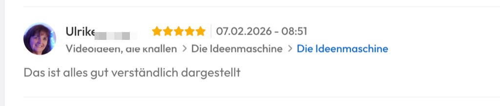 Kundenfeedback Gottlebe