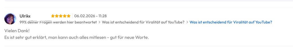 Kundenfeedback Gottlebe